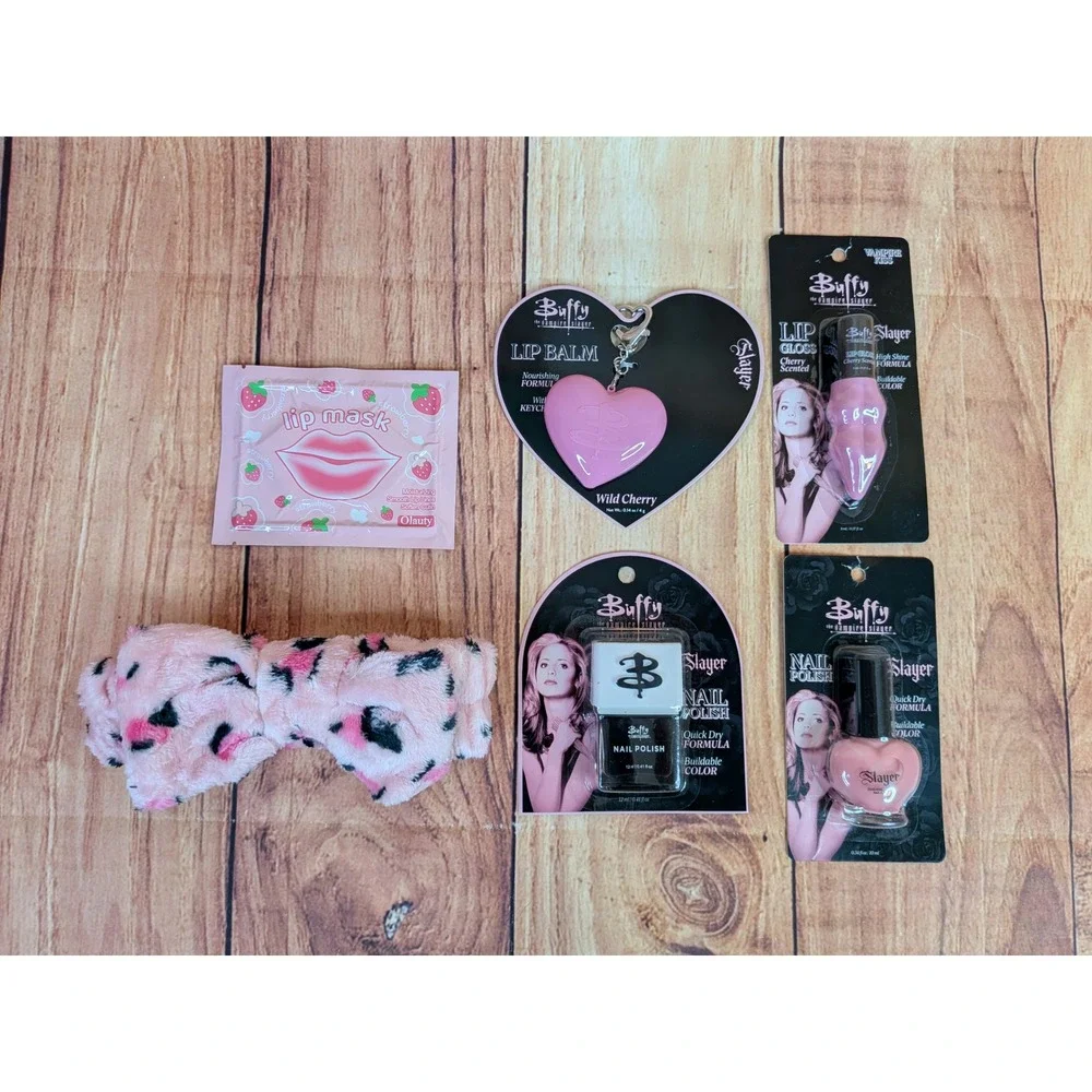 Buffy the Vampire Slayer Lip Gloss Balm & Nail Polish Beauty Bundle Lot